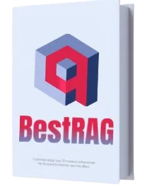 The BestRAG project mark shown as a small three-dimensional book